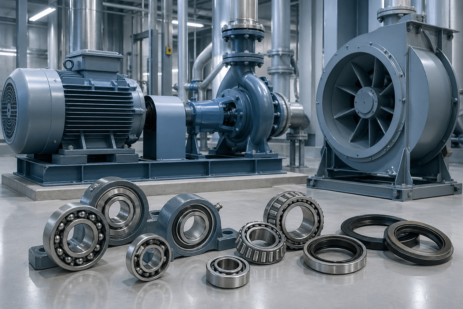 Ứng dụng SKF cho motor công nghiệp